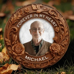Custom Photo Always With Us, Always Watching Over - Memorial Personalized Custom Round Shaped Stone With Stand - Sympathy Gift For Family Members 14 Custom Photo Always With Us, Always Watching Over - Memorial Personalized Custom Round Shaped Stone With Stand - Sympathy Gift For Family Members -Pawfect House Store 67efab828f4bb