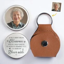 Custom Photo Your Love Is Our Eternal Memory - Memorial Personalized Custom Pocket Hug - New Arrival, Sympathy Gift For Family Members AMZ