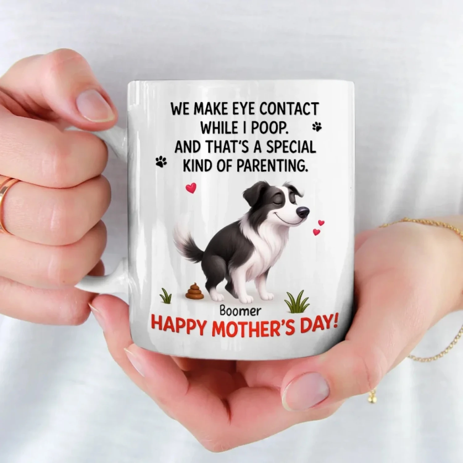 Sorry For The Muddy Paw But Also, Not Sorry - Dog Personalized Custom Mug - Mother's Day, Gift For Pet Owners, Pet Lovers 3 Sorry For The Muddy Paw But Also, Not Sorry - Dog Personalized Custom Mug - Mother's Day, Gift For Pet Owners, Pet Lovers - Image 3