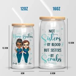Not Just Coworkers, Scrub Soulmates - Nurse Personalized Custom Glass Cup, Iced Coffee Cup - Appreciation, Thank You Gift, Nurse Life, Doctor Life 10 Not Just Coworkers, Scrub Soulmates - Nurse Personalized Custom Glass Cup, Iced Coffee Cup - Appreciation, Thank You Gift, Nurse Life, Doctor Life -Pawfect House Store 67f4aadb01f38