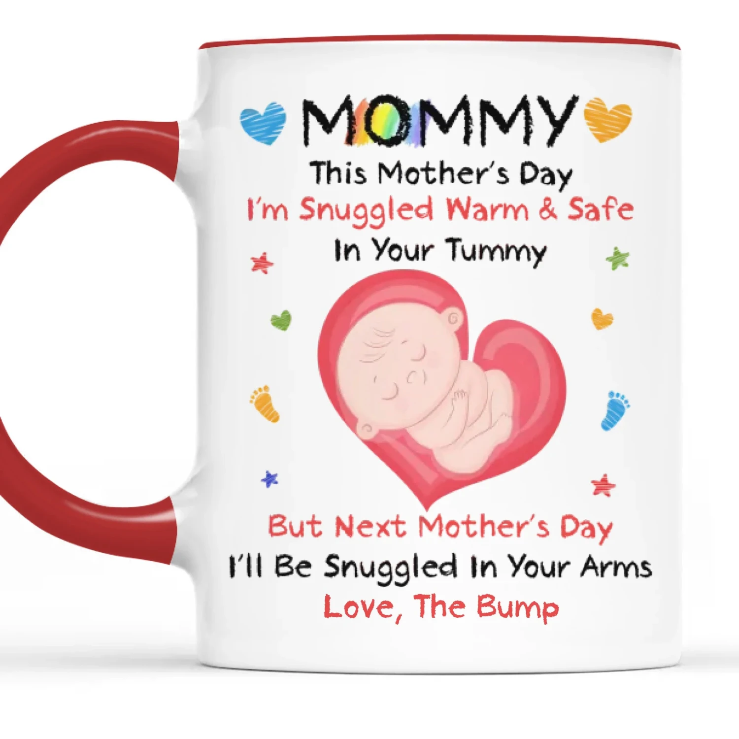 Mommy, You’re My First Home - Family Personalized Custom Mug - Mother's Day, Baby Shower Gift, Gift For First Mom, Newborn Baby 6 Mommy, You’re My First Home - Family Personalized Custom Mug - Mother's Day, Baby Shower Gift, Gift For First Mom, Newborn Baby - Image 6