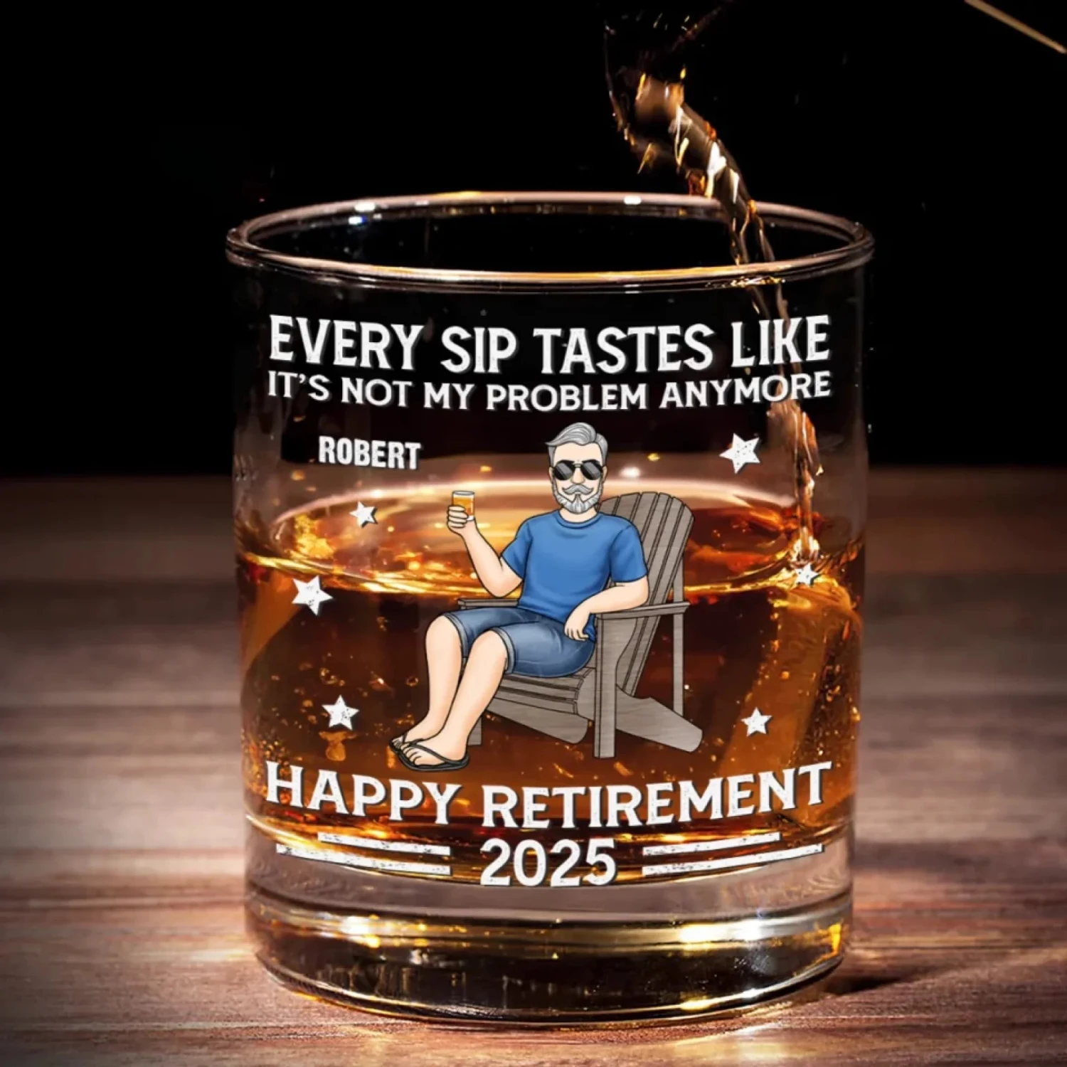 Every Sip Tastes Like It's Not My Problem Anymore - Personalized Custom Whiskey Glass - Appreciation, Retirement Gift For Yourself, Best Friends, Siblings, Family Members 1 Every Sip Tastes Like It's Not My Problem Anymore - Personalized Custom Whiskey Glass - Appreciation, Retirement Gift For Yourself, Best Friends, Siblings, Family Members