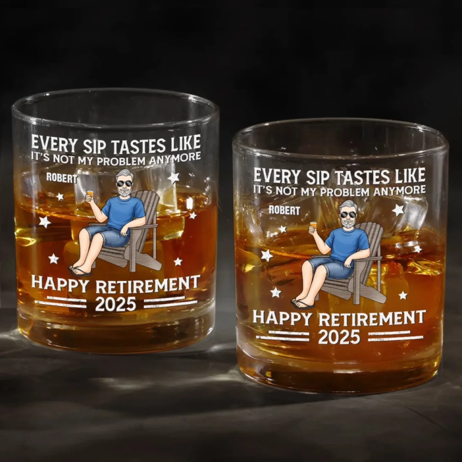 Every Sip Tastes Like It's Not My Problem Anymore - Personalized Custom Whiskey Glass - Appreciation, Retirement Gift For Yourself, Best Friends, Siblings, Family Members 4 Every Sip Tastes Like It's Not My Problem Anymore - Personalized Custom Whiskey Glass - Appreciation, Retirement Gift For Yourself, Best Friends, Siblings, Family Members - Image 4