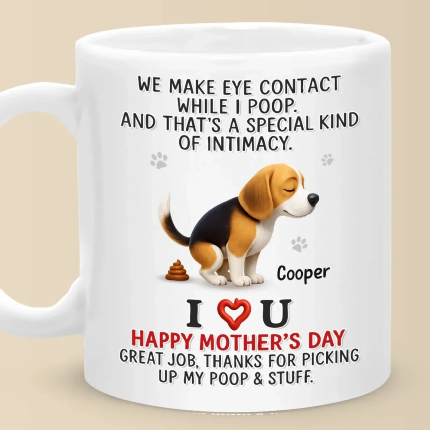 That’s Not Awkward, That’s Love - Dog Personalized Custom Mug - Mother's Day, Gift For Pet Owners, Pet Lovers