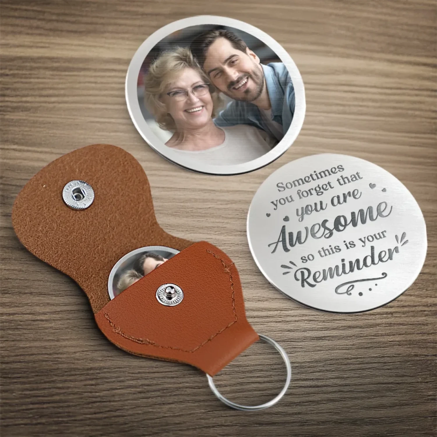Custom Photo You’re Awesome. Don’t Forget It - Family Personalized Custom Pocket Hug - Gift For Son, Daughter, Grandson, Granddaughter 4 Custom Photo You’re Awesome. Don’t Forget It - Family Personalized Custom Pocket Hug - Gift For Son, Daughter, Grandson, Granddaughter - Image 4