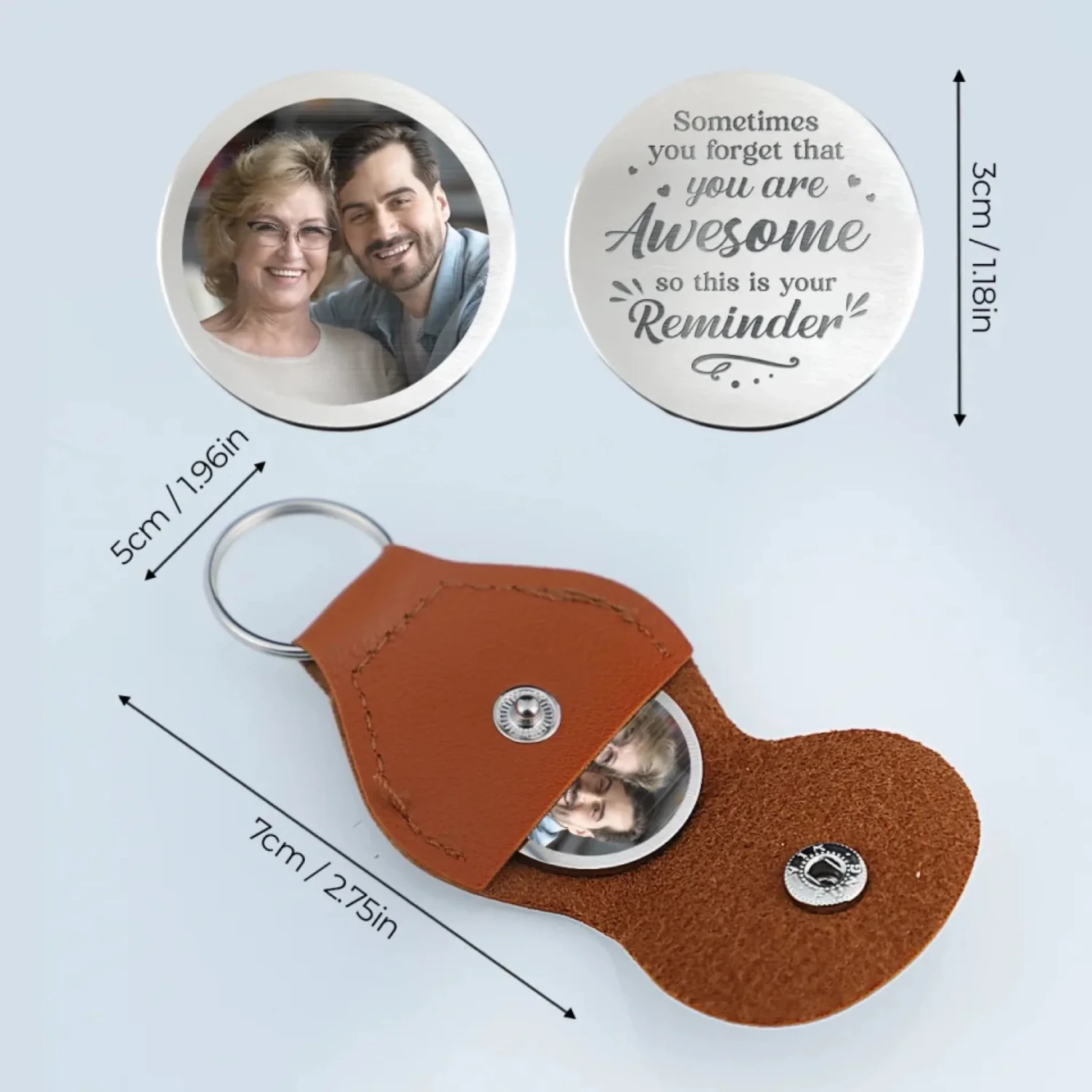 Custom Photo You’re Awesome. Don’t Forget It - Family Personalized Custom Pocket Hug - Gift For Son, Daughter, Grandson, Granddaughter 6 Custom Photo You’re Awesome. Don’t Forget It - Family Personalized Custom Pocket Hug - Gift For Son, Daughter, Grandson, Granddaughter - Image 6