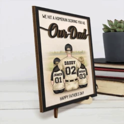 Our Coach, Our Hero, Our Dad - Family Personalized Custom 2-Layered Wooden Plaque With Stand - Father's Day, Gift For Dad, Sport Lovers, Sport Players 9 Our Coach, Our Hero, Our Dad - Family Personalized Custom 2-Layered Wooden Plaque With Stand - Father's Day, Gift For Dad, Sport Lovers, Sport Players -Pawfect House Store 67fc8a0eb6f32