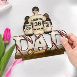 Our Favorite Position, Right Beside Dad - Family Personalized Custom Shaped 2-Layered Wooden Plaque With Flat Stand - Father's Day, House Warming Gift For Dad, Sport Lovers, Sport Players 7 Our Favorite Position, Right Beside Dad - Family Personalized Custom Shaped 2-Layered Wooden Plaque With Flat Stand - Father's Day, House Warming Gift For Dad, Sport Lovers, Sport Players -Pawfect House Store 67fcc4b651d62