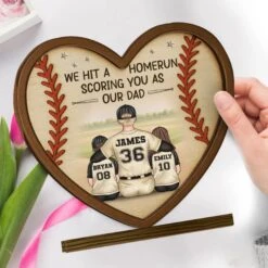 We Hit A Homerun Scoring You As Our Dad - Family Personalized Custom Shaped 2-Layered Wooden Plaque With Flat Stand - Father's Day, House Warming Gift For Dad, Sport Lovers, Sport Players 7 We Hit A Homerun Scoring You As Our Dad - Family Personalized Custom Shaped 2-Layered Wooden Plaque With Flat Stand - Father's Day, House Warming Gift For Dad, Sport Lovers, Sport Players -Pawfect House Store 67fcd68aaf0cb