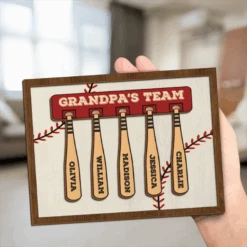 His Team, His Pride - Family Personalized Custom 2-Layered Wooden Plaque With Stand - Father's Day, Gift For Dad, Grandpa, Sport Lovers, Sport Players 10 His Team, His Pride - Family Personalized Custom 2-Layered Wooden Plaque With Stand - Father's Day, Gift For Dad, Grandpa, Sport Lovers, Sport Players -Pawfect House Store 67fdb95ccdce5