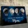 The Night The Stars Brought Us To You - Family Personalized Custom Horizontal Canvas - Mother's Day, Gift For Mom, Grandma