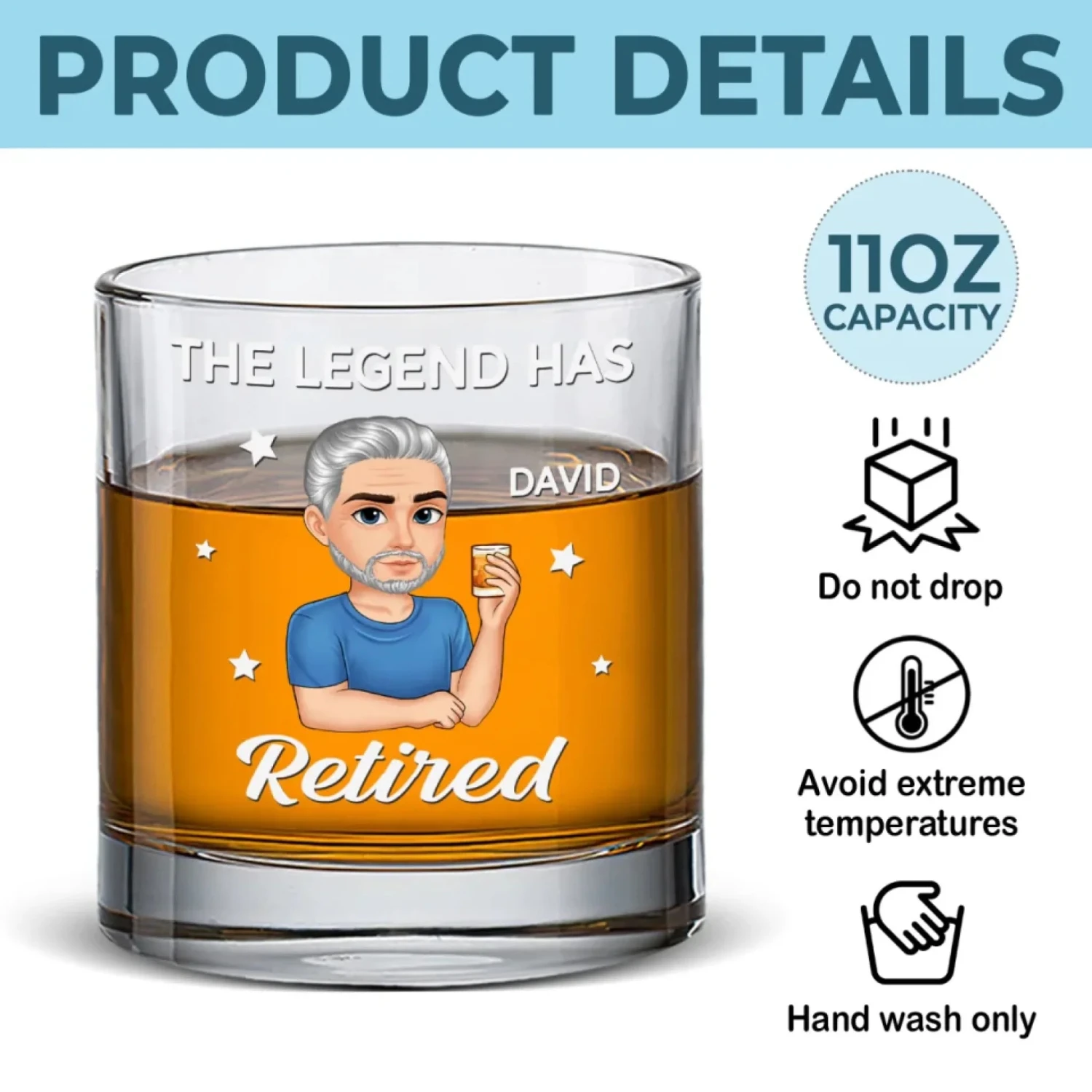 Every Hour Is Happy Hour - Personalized Custom Whiskey Glass - Appreciation, Retirement Gift For Yourself, Best Friends, Siblings, Family Members 5 Every Hour Is Happy Hour - Personalized Custom Whiskey Glass - Appreciation, Retirement Gift For Yourself, Best Friends, Siblings, Family Members - Image 5