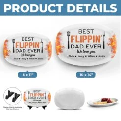 Best Flippin’ Dad Ever - Family Personalized Custom Platter - Father's Day, Gift For Dad, Grandpa 9 Best Flippin’ Dad Ever - Family Personalized Custom Platter - Father's Day, Gift For Dad, Grandpa -Pawfect House Store 6800636309049