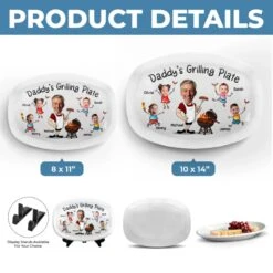 Custom Photo Serving Up Love, One BBQ At A Time - Family Personalized Custom Platter - Father's Day, Gift For Dad, Grandpa 10 Custom Photo Serving Up Love, One BBQ At A Time - Family Personalized Custom Platter - Father's Day, Gift For Dad, Grandpa -Pawfect House Store 68009331396e0