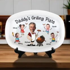 Custom Photo Serving Up Love, One BBQ At A Time - Family Personalized Custom Platter - Father's Day, Gift For Dad, Grandpa 9 Custom Photo Serving Up Love, One BBQ At A Time - Family Personalized Custom Platter - Father's Day, Gift For Dad, Grandpa -Pawfect House Store 68009331dacd1