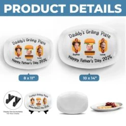 Custom Photo Grill Master, Tiny Tasters - Family Personalized Custom Platter - Father's Day, Gift For Dad, Grandpa 10 Custom Photo Grill Master, Tiny Tasters - Family Personalized Custom Platter - Father's Day, Gift For Dad, Grandpa -Pawfect House Store 68009d8f7d863