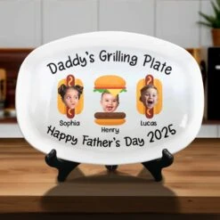 Custom Photo Grill Master, Tiny Tasters - Family Personalized Custom Platter - Father's Day, Gift For Dad, Grandpa 9 Custom Photo Grill Master, Tiny Tasters - Family Personalized Custom Platter - Father's Day, Gift For Dad, Grandpa -Pawfect House Store 68009d906c5d2