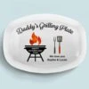 Fired Up For Father’s Day - Family Personalized Custom Platter - Father's Day, Gift For Dad, Grandpa
