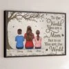 To The World You Are A Mom, But To Us You Are The World - Family Personalized Custom Horizontal Poster - Mother's Day, Gift For Mom