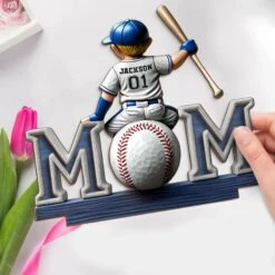 Great Players Are Raised By Even Greater Moms - Family Personalized Custom Shaped 2-Layered Wooden Plaque With Flat Stand - Mother's Day, House Warming Gift For Mom, Sport Lovers, Sport Players -Pawfect House Store 680232a4e3aa2