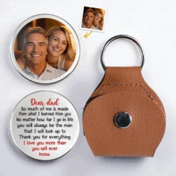 Custom Photo Thank You For Always Being My Guide - Family Personalized Custom Pocket Hug - Father's Day, Gift For Dad, Grandpa, Son, Daughter, Grandson, Granddaughter