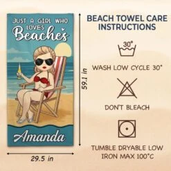 Just A Girl Who Needs Vitamin Sea - Bestie Personalized Custom Beach Towel - Summer Vacation Gift, Birthday Pool Party Gift For Best Friends, BFF, Sisters 15 Just A Girl Who Needs Vitamin Sea - Bestie Personalized Custom Beach Towel - Summer Vacation Gift, Birthday Pool Party Gift For Best Friends, BFF, Sisters -Pawfect House Store 680767d6573cd