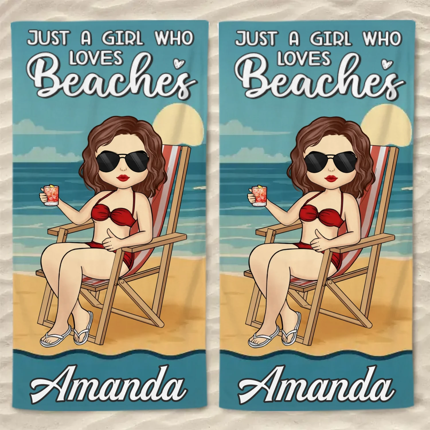 Just A Girl Who Needs Vitamin Sea - Bestie Personalized Custom Beach Towel - Summer Vacation Gift, Birthday Pool Party Gift For Best Friends, BFF, Sisters 7 Just A Girl Who Needs Vitamin Sea - Bestie Personalized Custom Beach Towel - Summer Vacation Gift, Birthday Pool Party Gift For Best Friends, BFF, Sisters - Image 7