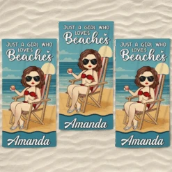 Just A Girl Who Needs Vitamin Sea - Bestie Personalized Custom Beach Towel - Summer Vacation Gift, Birthday Pool Party Gift For Best Friends, BFF, Sisters 17 Just A Girl Who Needs Vitamin Sea - Bestie Personalized Custom Beach Towel - Summer Vacation Gift, Birthday Pool Party Gift For Best Friends, BFF, Sisters -Pawfect House Store 6807699783b02