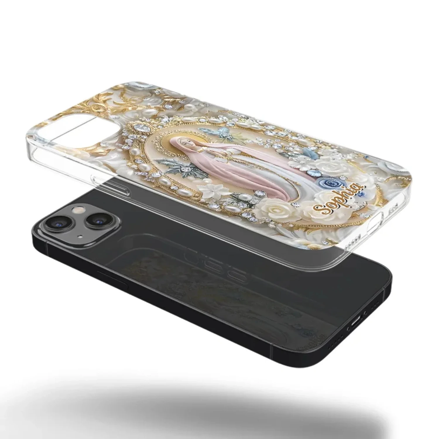 In Love And Faith - Family Personalized Custom 3D Inflated Effect Printed Clear Phone Case - Gift For Yourself, Best Friends, Siblings, Family Members 4 In Love And Faith - Family Personalized Custom 3D Inflated Effect Printed Clear Phone Case - Gift For Yourself, Best Friends, Siblings, Family Members - Image 4