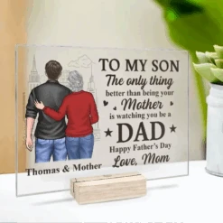 Celebrating The Man You've Become - Family Personalized Custom Rectangle Shaped Acrylic Plaque - Father's Day, Mother's Day, Gift For Son 7 Celebrating The Man You've Become - Family Personalized Custom Rectangle Shaped Acrylic Plaque - Father's Day, Mother's Day, Gift For Son -Pawfect House Store 680b3c66e9e00