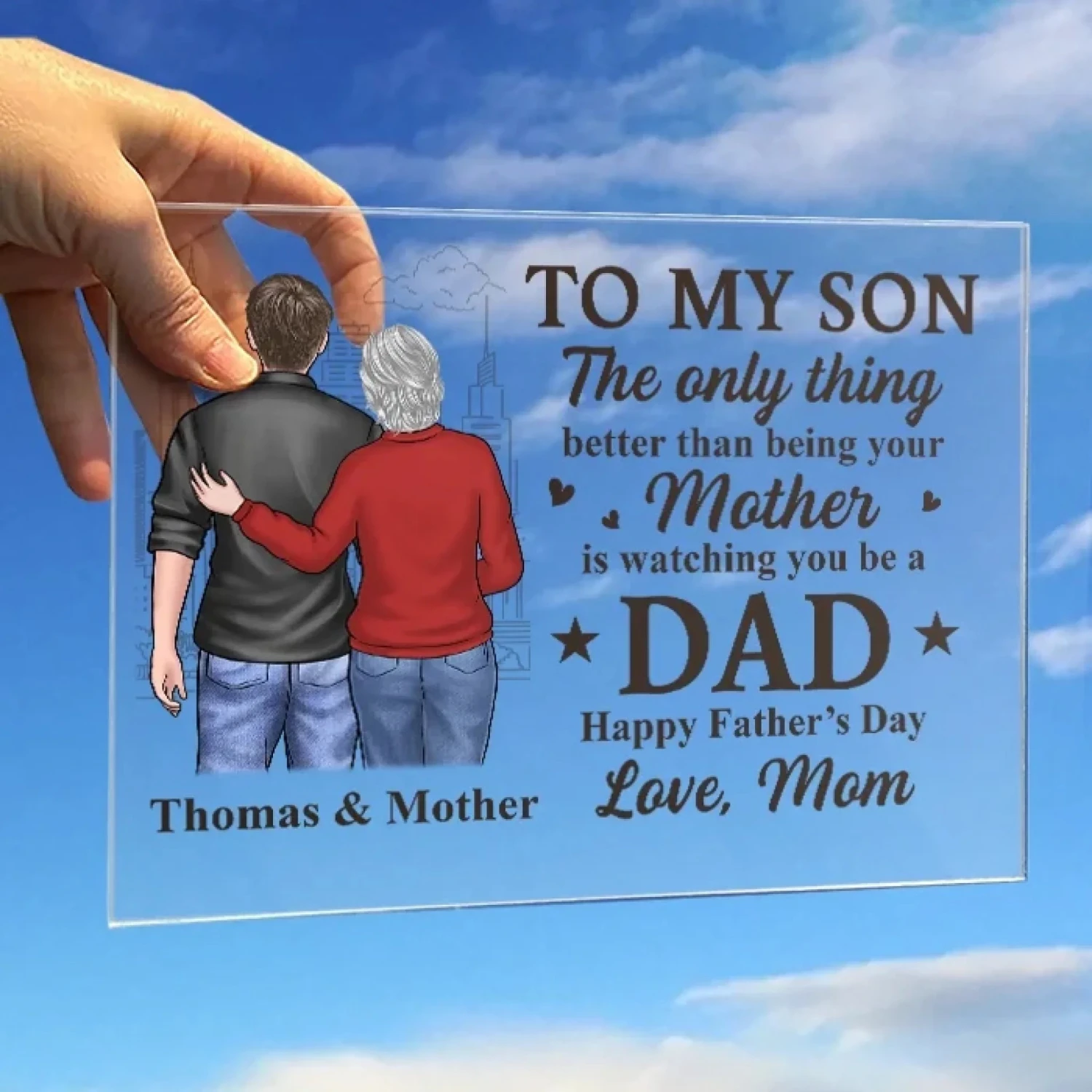 Celebrating The Man You've Become - Family Personalized Custom Rectangle Shaped Acrylic Plaque - Father's Day, Mother's Day, Gift For Son 3 Celebrating The Man You've Become - Family Personalized Custom Rectangle Shaped Acrylic Plaque - Father's Day, Mother's Day, Gift For Son - Image 3