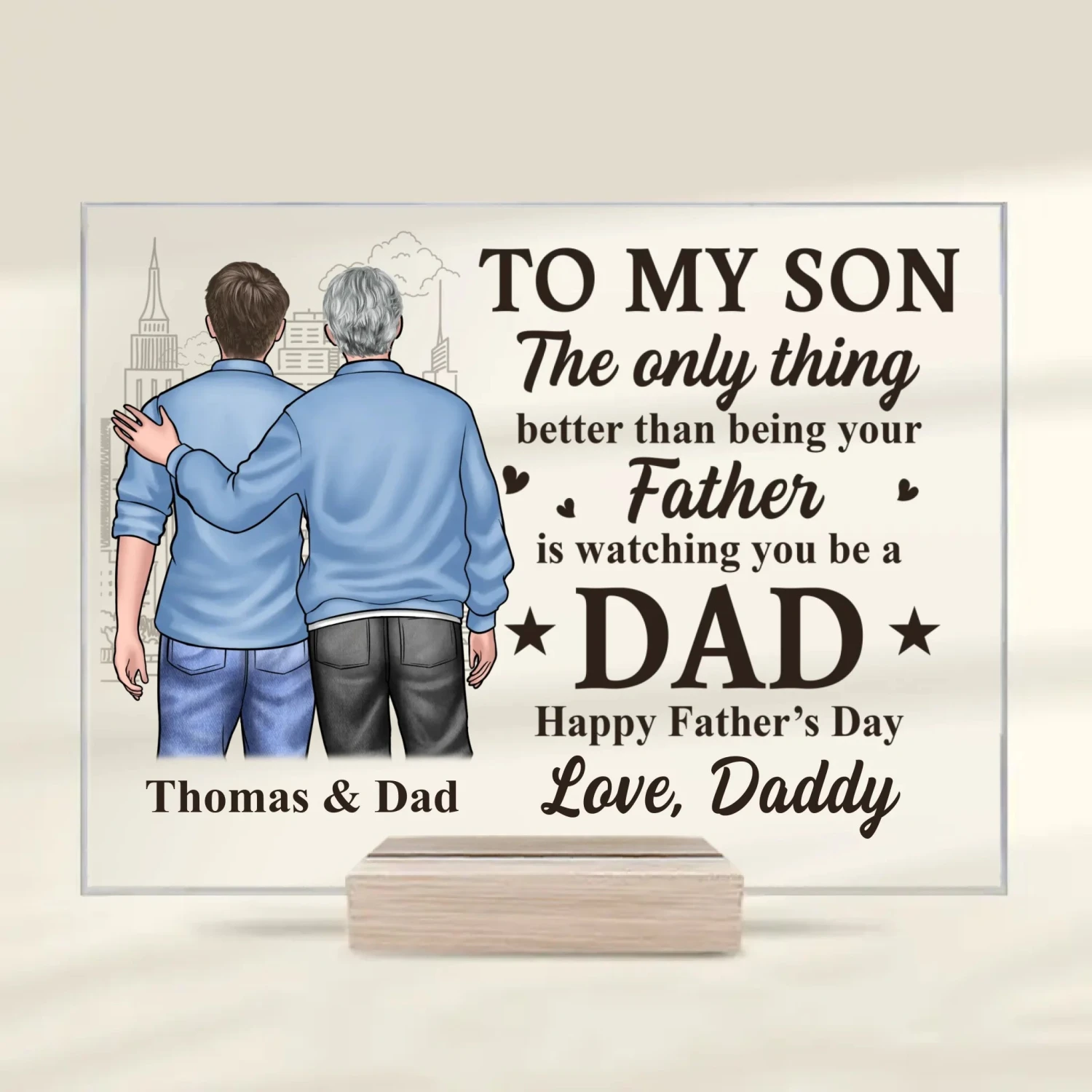 Celebrating The Man You've Become - Family Personalized Custom Rectangle Shaped Acrylic Plaque - Father's Day, Mother's Day, Gift For Son 2 Celebrating The Man You've Become - Family Personalized Custom Rectangle Shaped Acrylic Plaque - Father's Day, Mother's Day, Gift For Son - Image 2