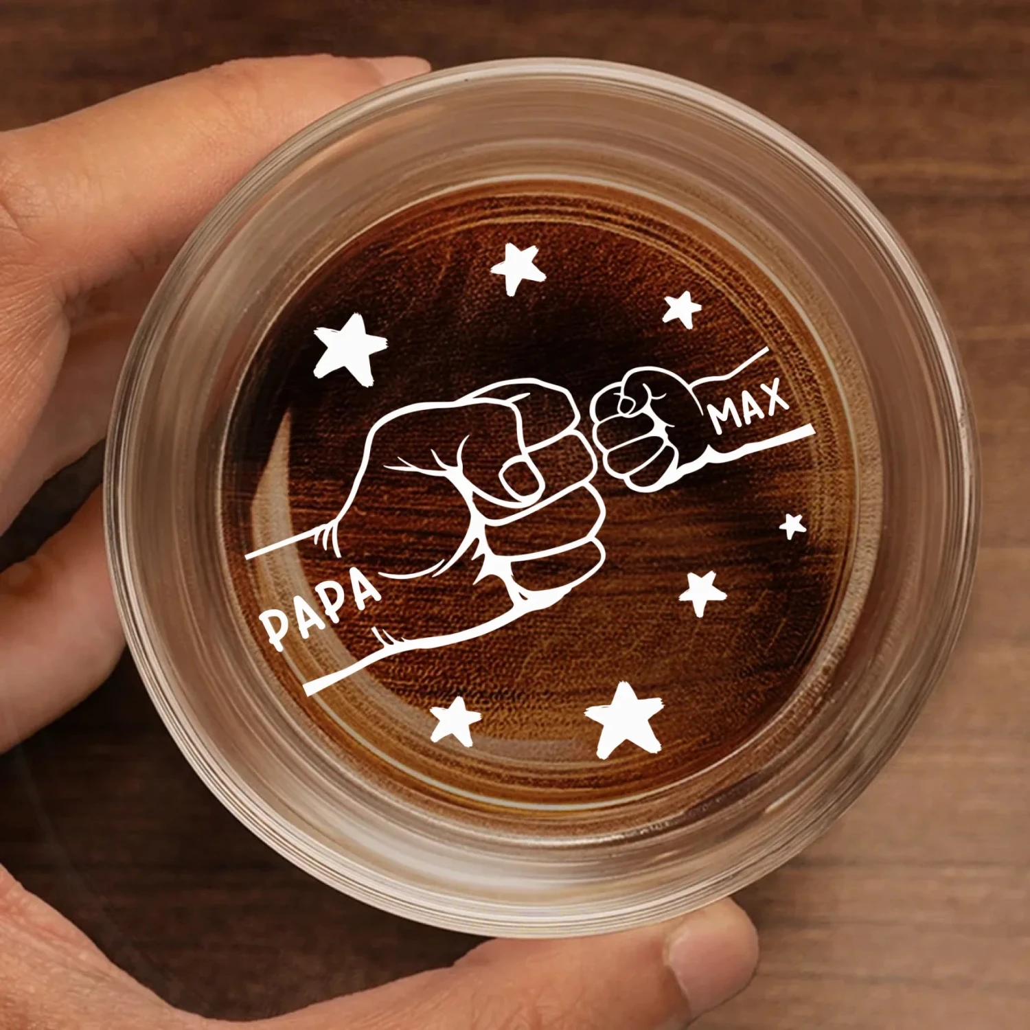 The Dad Crew, Always United - Family Personalized Custom Whiskey Glass - Father's Day, Gift For Dad, Grandpa 2 The Dad Crew, Always United - Family Personalized Custom Whiskey Glass - Father's Day, Gift For Dad, Grandpa - Image 2