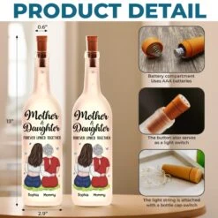 You Are The Light That Brightens My Days - Family Personalized Custom Bottle Lamp - Gift For Mom, Daughter -Pawfect House Store 680b5c07dec6d