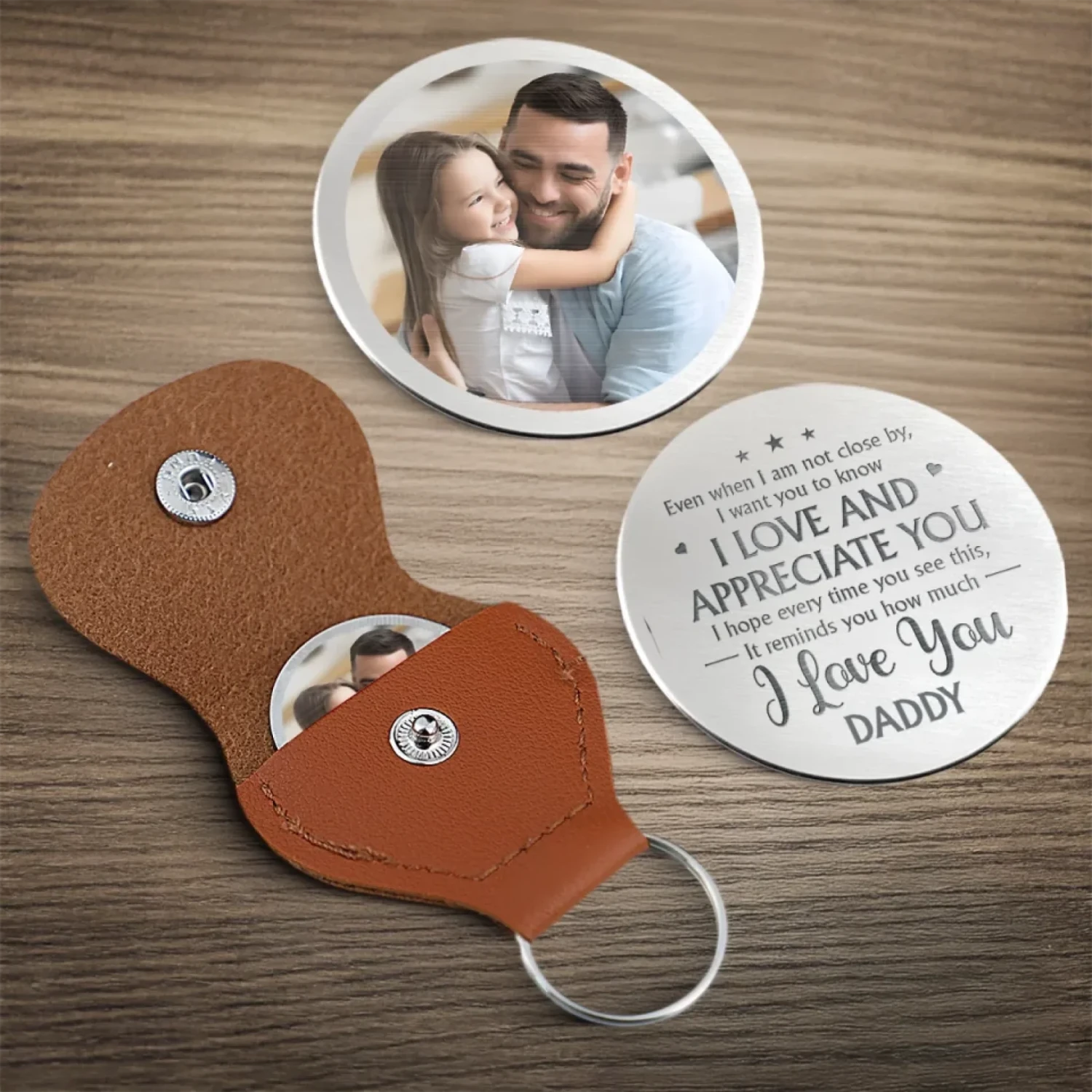 Custom Photo My First Hero, My Forever Friend - Family Personalized Custom Pocket Hug - Father's Day, Gift For Dad, Grandpa, Son, Daughter, Grandson, Granddaughter 4 Custom Photo My First Hero, My Forever Friend - Family Personalized Custom Pocket Hug - Father's Day, Gift For Dad, Grandpa, Son, Daughter, Grandson, Granddaughter - Image 4