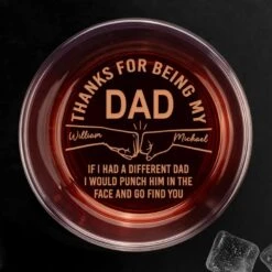 Best Dad, No Debates Needed - Family Personalized Custom Whiskey Glass - Father's Day, Gift For Dad
