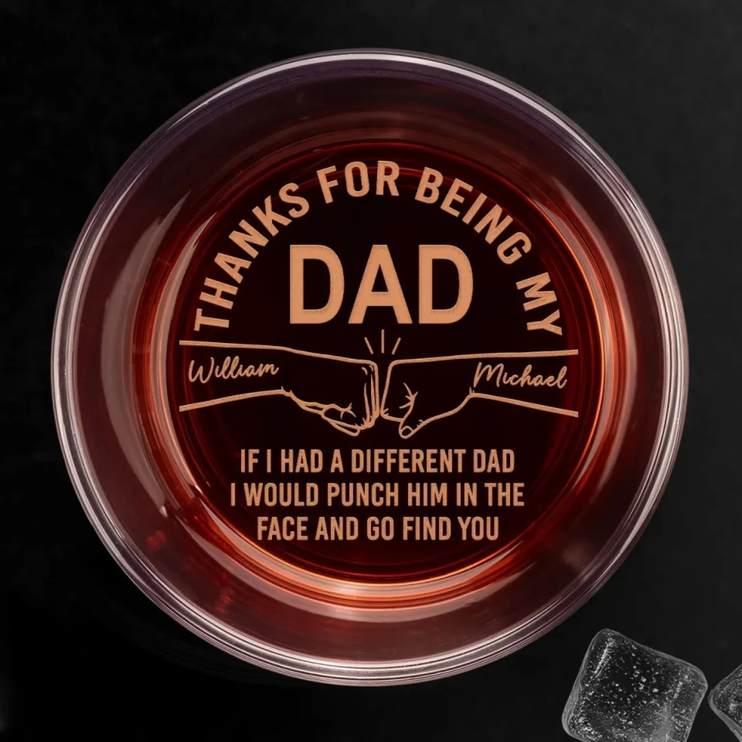 Best Dad, No Debates Needed - Family Personalized Custom Whiskey Glass - Father's Day, Gift For Dad 1 Best Dad, No Debates Needed - Family Personalized Custom Whiskey Glass - Father's Day, Gift For Dad