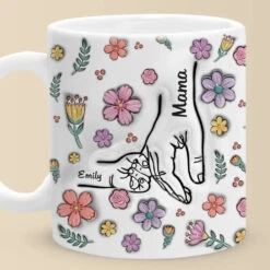Blooming Together, Held Forever - Family Personalized Custom 3D Inflated Effect Printed Accent Mug - Mother's Day, Gift For Mom, Grandma 11 Blooming Together, Held Forever - Family Personalized Custom 3D Inflated Effect Printed Accent Mug - Mother's Day, Gift For Mom, Grandma -Pawfect House Store 68104d193efc4