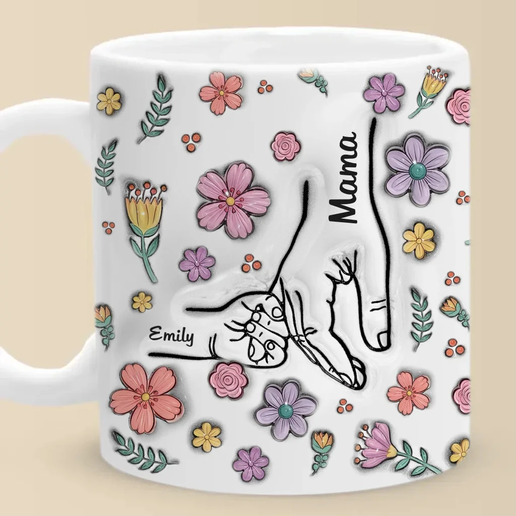 Blooming Together, Held Forever - Family Personalized Custom 3D Inflated Effect Printed Accent Mug - Mother's Day, Gift For Mom, Grandma 6 Blooming Together, Held Forever - Family Personalized Custom 3D Inflated Effect Printed Accent Mug - Mother's Day, Gift For Mom, Grandma - Image 6
