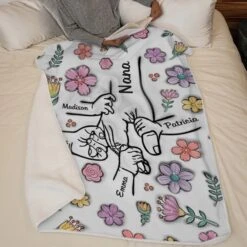 Hands Holding Nana With Love - Family Personalized Custom 3D Inflated Effect Printed Blanket - Mother's Day, Gift For Mom, Grandma 13 Hands Holding Nana With Love - Family Personalized Custom 3D Inflated Effect Printed Blanket - Mother's Day, Gift For Mom, Grandma -Pawfect House Store 68108c828c66f