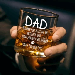 Happy Father’s Day To My Treat Dealer - Dog Personalized Custom Whiskey Glass - Father's Day, Gift For Pet Owners, Pet Lovers 7 Happy Father’s Day To My Treat Dealer - Dog Personalized Custom Whiskey Glass - Father's Day, Gift For Pet Owners, Pet Lovers -Pawfect House Store 681094cfc6b8c