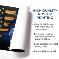 Held By Your Hands, Guided By Your Heart - Family Personalized Custom Horizontal Poster - Father's Day, Gift For Dad, Grandpa 10 Held By Your Hands, Guided By Your Heart - Family Personalized Custom Horizontal Poster - Father's Day, Gift For Dad, Grandpa -Pawfect House Store 68148e209e97d