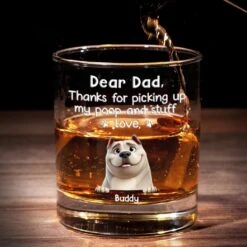 Loyalty Comes In Fur - Dog Personalized Custom Whiskey Glass - Father's Day, Gift For Pet Owners, Pet Lovers