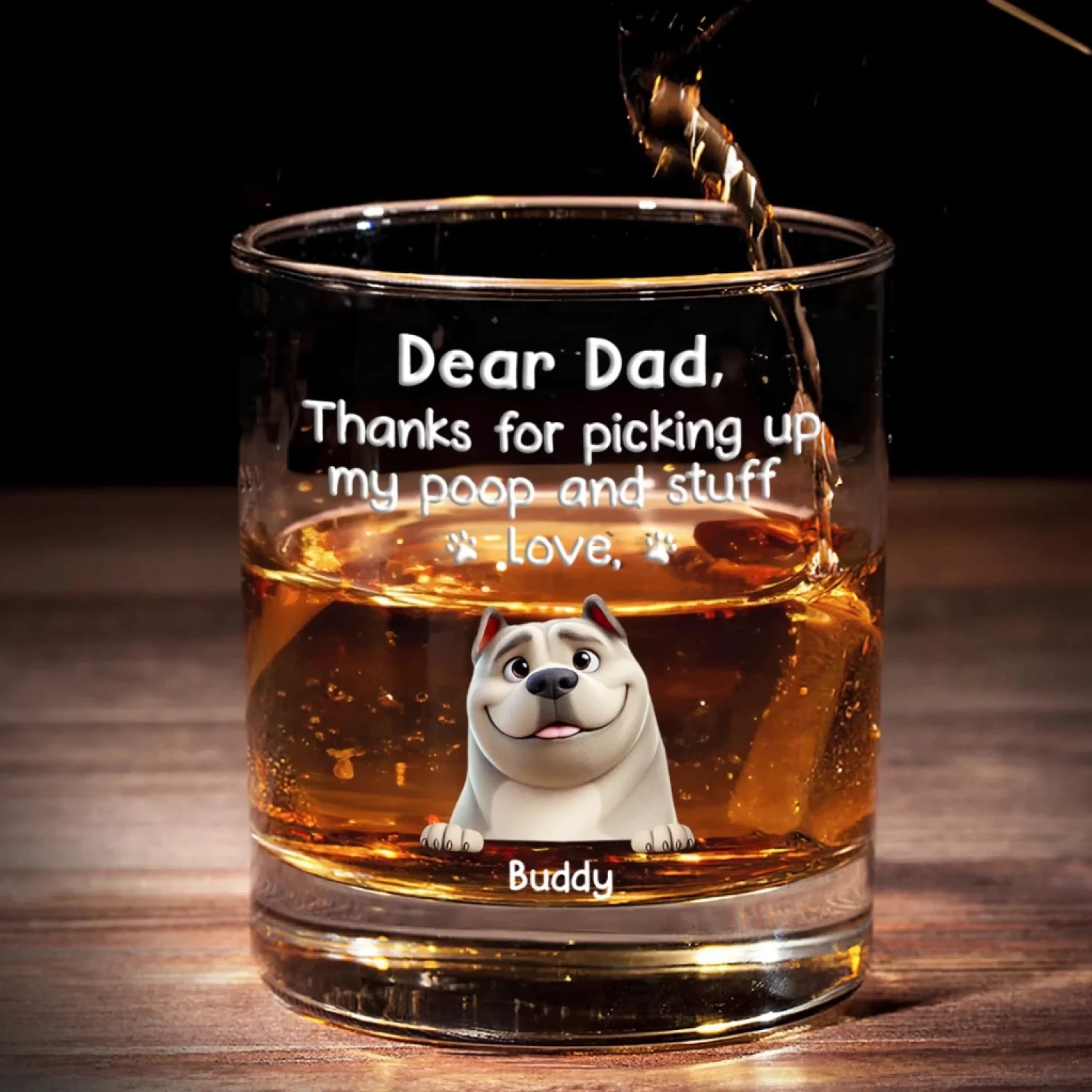 Loyalty Comes In Fur - Dog Personalized Custom Whiskey Glass - Father's Day, Gift For Pet Owners, Pet Lovers 1 Loyalty Comes In Fur - Dog Personalized Custom Whiskey Glass - Father's Day, Gift For Pet Owners, Pet Lovers