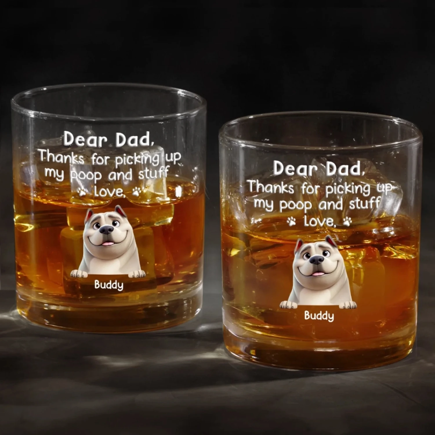 Loyalty Comes In Fur - Dog Personalized Custom Whiskey Glass - Father's Day, Gift For Pet Owners, Pet Lovers 4 Loyalty Comes In Fur - Dog Personalized Custom Whiskey Glass - Father's Day, Gift For Pet Owners, Pet Lovers - Image 4