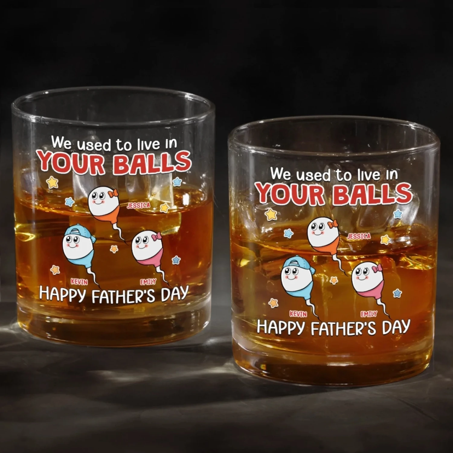 You Made Me, Literally - Family Personalized Custom Whiskey Glass - Father's Day, Gift For Dad 4 You Made Me, Literally - Family Personalized Custom Whiskey Glass - Father's Day, Gift For Dad - Image 4