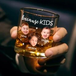 Custom Photo Because Of You, My Heart Is Fuller - Family Personalized Custom Whiskey Glass - Father's Day, Gift For Dad, Grandpa 8 Custom Photo Because Of You, My Heart Is Fuller - Family Personalized Custom Whiskey Glass - Father's Day, Gift For Dad, Grandpa -Pawfect House Store 682461d8a0873