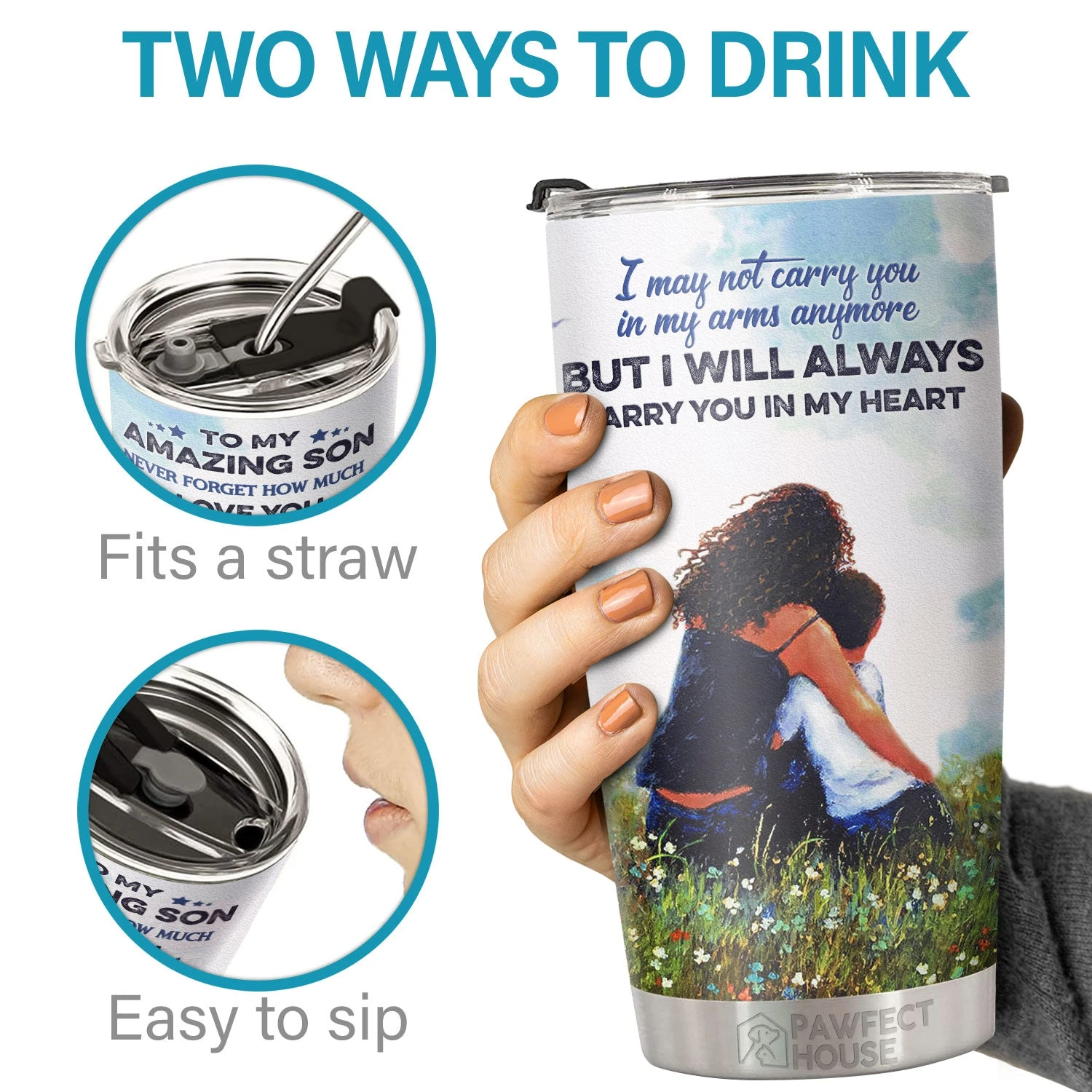 Life Isn't About Waiting For The Storm To Pass It's About Learning To Dance In The Rain - Tumbler - To My Son, Gift For Son, Son Gift From Mom, Birthday Gift For Son 3 Life Isn't About Waiting For The Storm To Pass It's About Learning To Dance In The Rain - Tumbler - To My Son, Gift For Son, Son Gift From Mom, Birthday Gift For Son - Image 3
