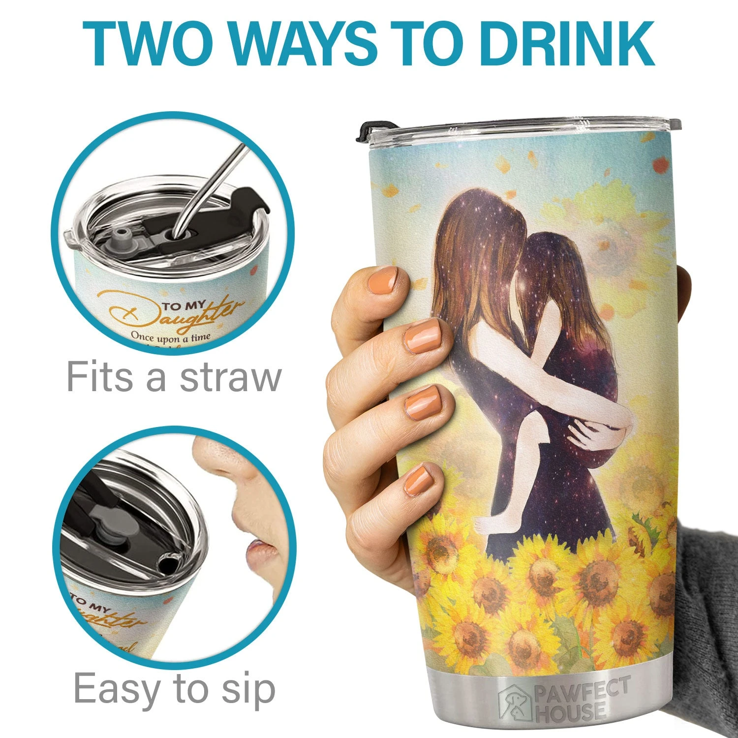 When I Asked God For An Angel, He Sent Me You - Tumbler - To My Daughter, Gift For Daughter, Daughter Gift From Mom, Birthday Gift For Daughter 3 When I Asked God For An Angel, He Sent Me You - Tumbler - To My Daughter, Gift For Daughter, Daughter Gift From Mom, Birthday Gift For Daughter - Image 3