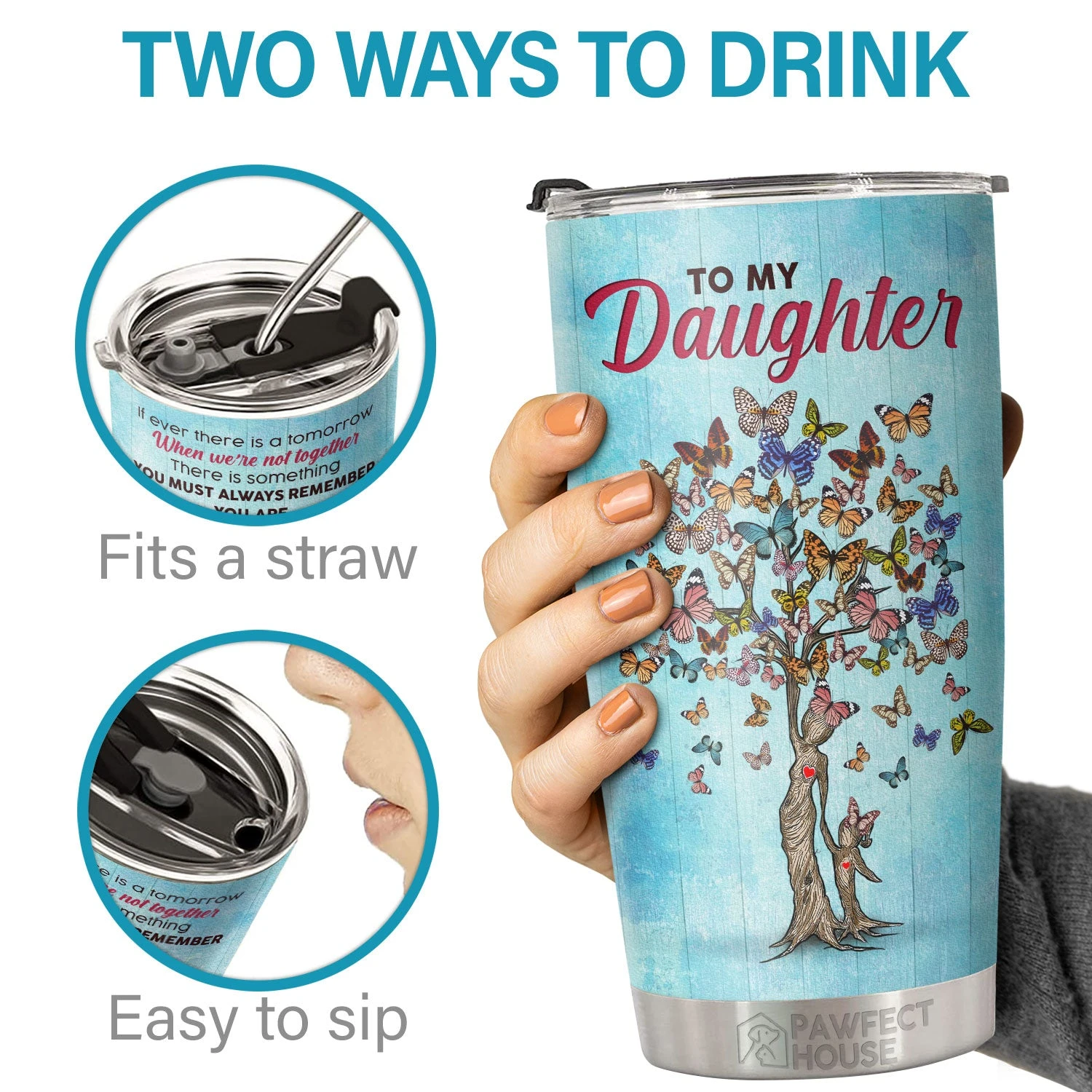 You Must Always Remember You Are Braver Than You Believe - Tumbler - To My Daughter, Gift For Daughter, Daughter Gift From Mom, Birthday Gift For Daughter 3 You Must Always Remember You Are Braver Than You Believe - Tumbler - To My Daughter, Gift For Daughter, Daughter Gift From Mom, Birthday Gift For Daughter - Image 3